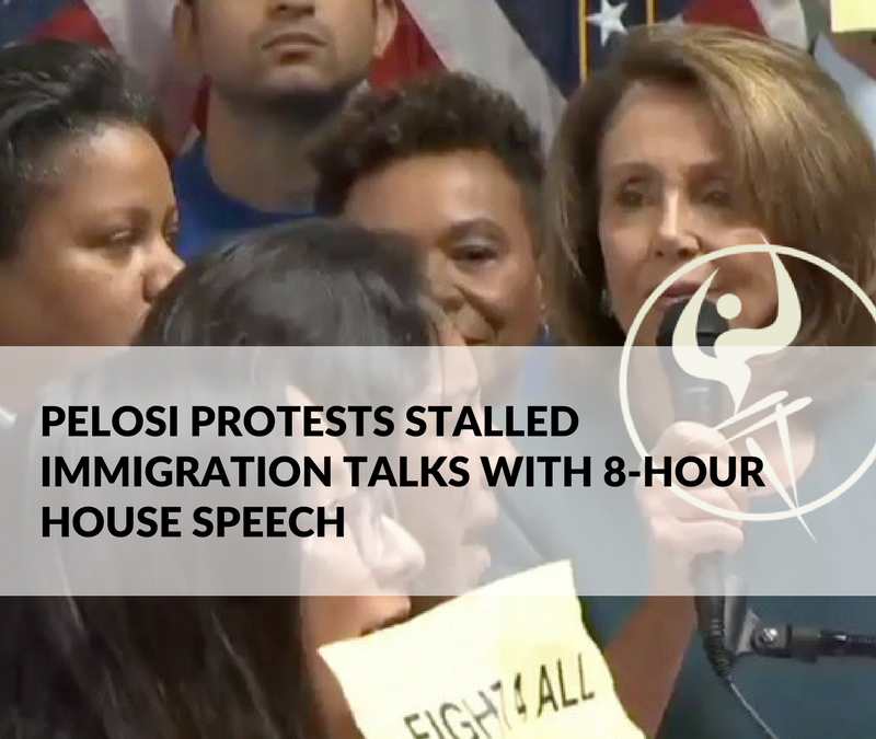 Pelosi Protests Stalled Immigration Talks with 8-Hour House Speech